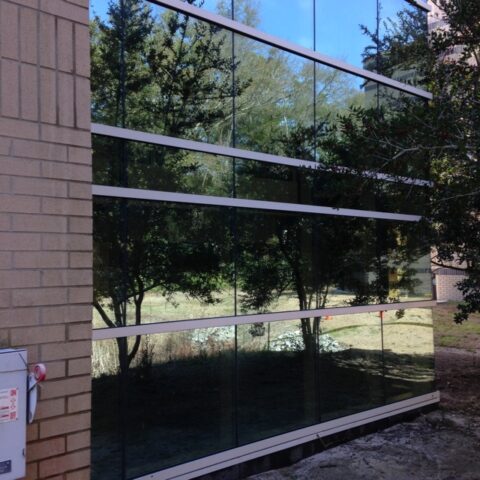 UNCW, Center for Marine Sciences window cleaning